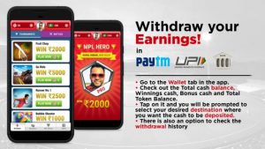 mpl withdraw earning