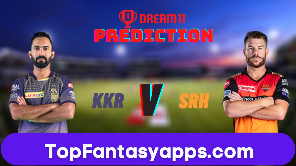 KKR vs SRH Dream11 Team Prediction Todays Match IPL, 100% Winning