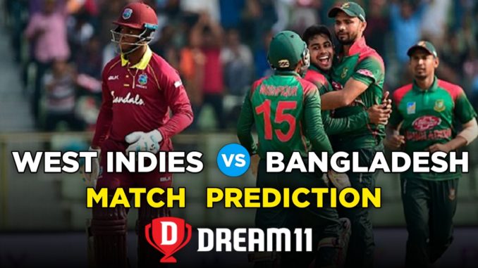 BAN vs WI Dream11 Team Prediction for Today's Match,100% Winning