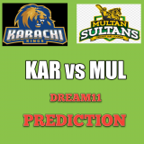 KAR vs MUL Dream11 Team Prediction PSL 19th Match