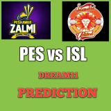 PES vs ISL Dream11 Team Prediction PSL 20th Match