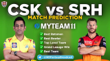 SRH vs CSK MyTeam11 Fantasy Team Prediction Match-29 IPL 2020