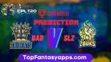 BAR vs SLZ Dream11 Team Prediction For 19th Match CPL 2020 (100% Winning Team)