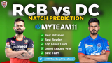 DC vs RCB MyTeam11 Fantasy Team Prediction Match-55 IPL 2020