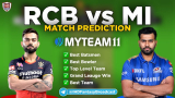 MI vs RCB MyTeam11 Fantasy Team Prediction Match-48 IPL 2020