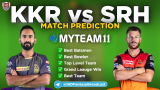 SRH vs KKR MyTeam11 Fantasy Team Prediction Match-35 IPL 2020