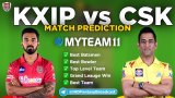 CSK vs KXIP MyTeam11 Fantasy Team Prediction Match-53 IPL 2020