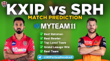 SRH vs KXIP MyTeam11 Fantasy Team Prediction Match-22 IPL 2020